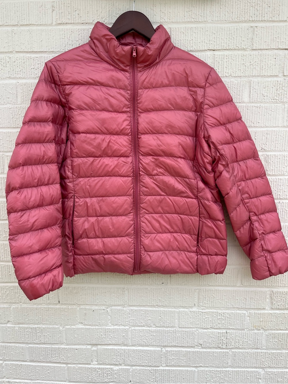 Lightweight Quilted Puffer Jacket - Dusty Rose